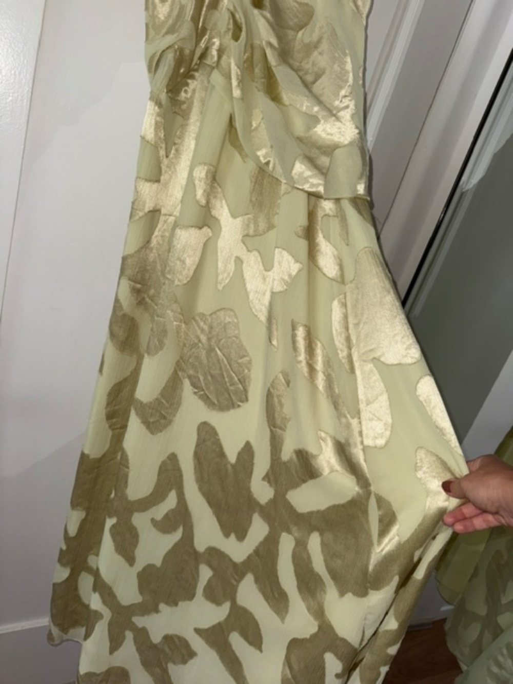 SIMKHAI Jessa Draped Gown in Sunglow $995 - Picture 10 of 15